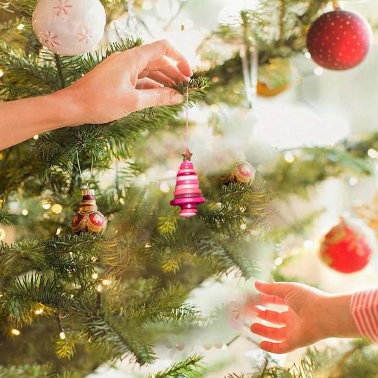 DIY Green Button Christmas Tree Ornament Kit Fun Christmas Buttons Crafts Making Set Handmade