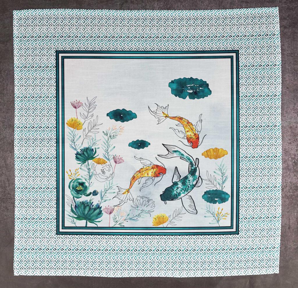 Vargottam Luxury Collection Dinner Table Linen Decor Cotton Napkin Printed Fabric Reusable Napkins Set Of 12, 20" X 20" -