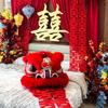 New Chinese Style Wedding Bedroom Decor Set - Bedside & Background Wall