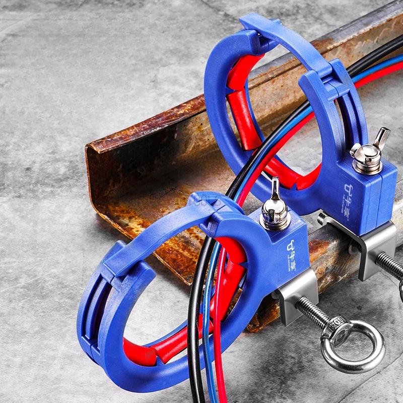 

Adjustable Cable Tray Pulley Roller Cable Helper Wear-resistant High Hardness Durable Clamp Pulley Bridge Construction Tools 1PCS синій