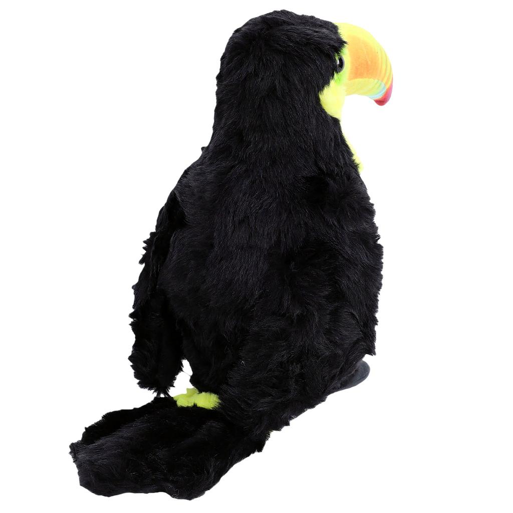 Toucan Plush Toy Soft Lifelike Simulation Portable Tropical Bird Plush for Home Decor Yellow