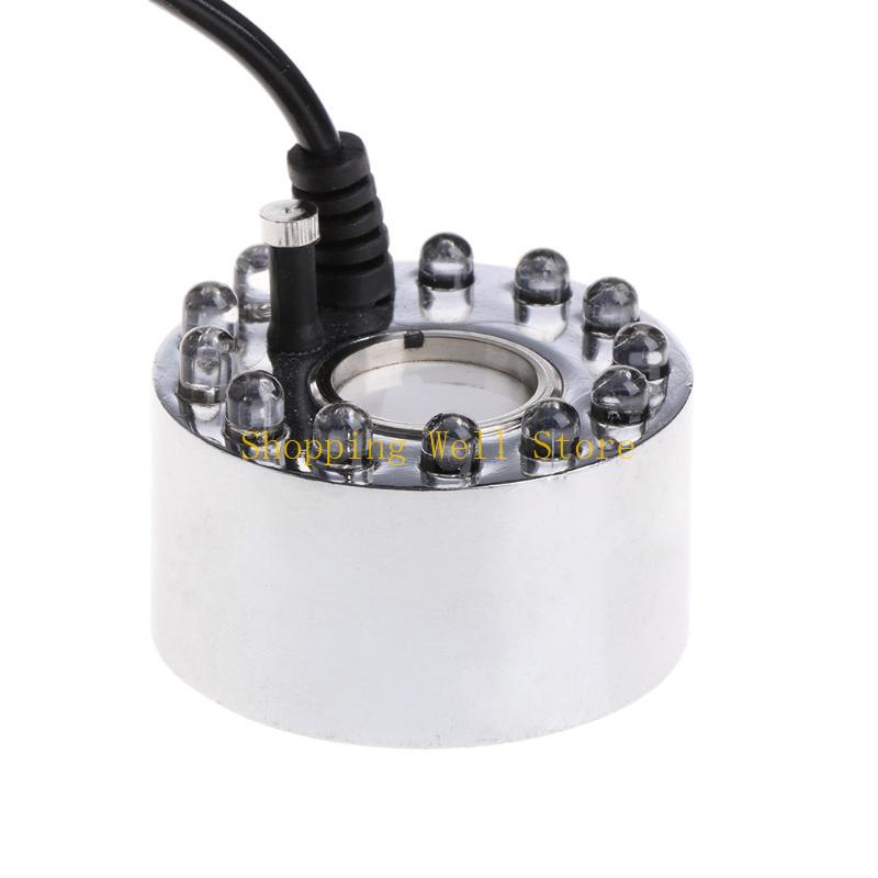 KX4B Maker Fogger Water Fountain Pond Fog Machine Atomizer with 12 LED Light