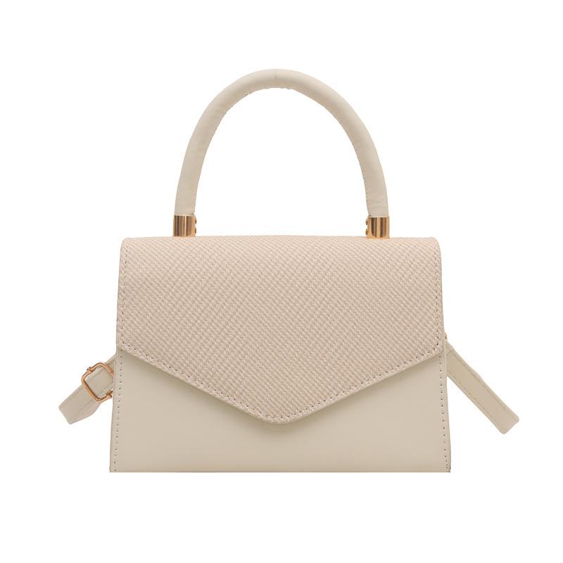 2025 autumn new fashion texture temperament solid color foreign style handbag commuting shoulder messenger bag