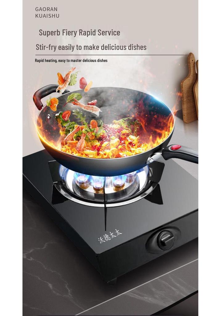 Home Energy-Saving Single Burner Gas Stove for LPG & Natural Gas