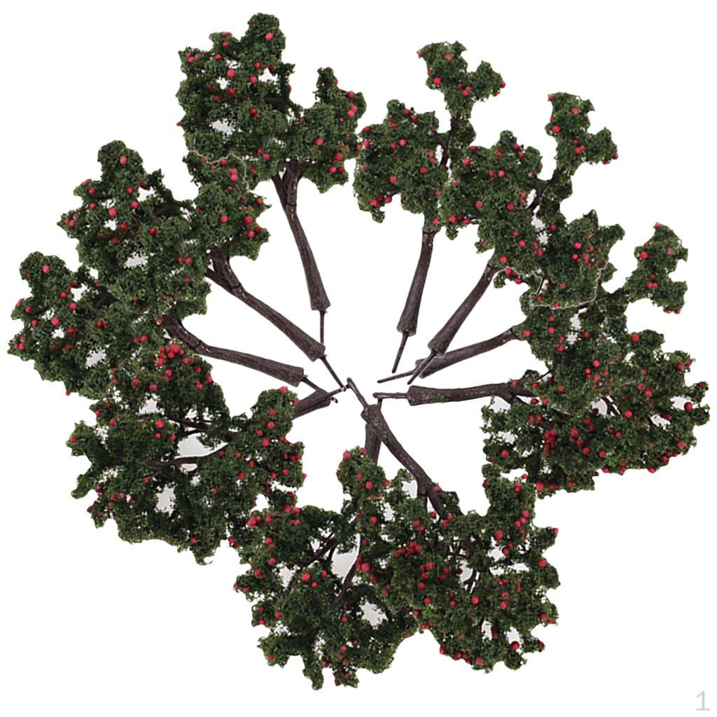 10 Pcs. Model Trees Train Railways Landscape Layout 12cm