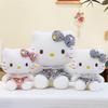 Cat Adorable Soft Plush Toy Doll Cute Bow Design For Gift Collect