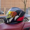 2025 Orz motorcycle helmet, men's and women's reversible helmet, motorcycle half full helmet, cool street bike all year round