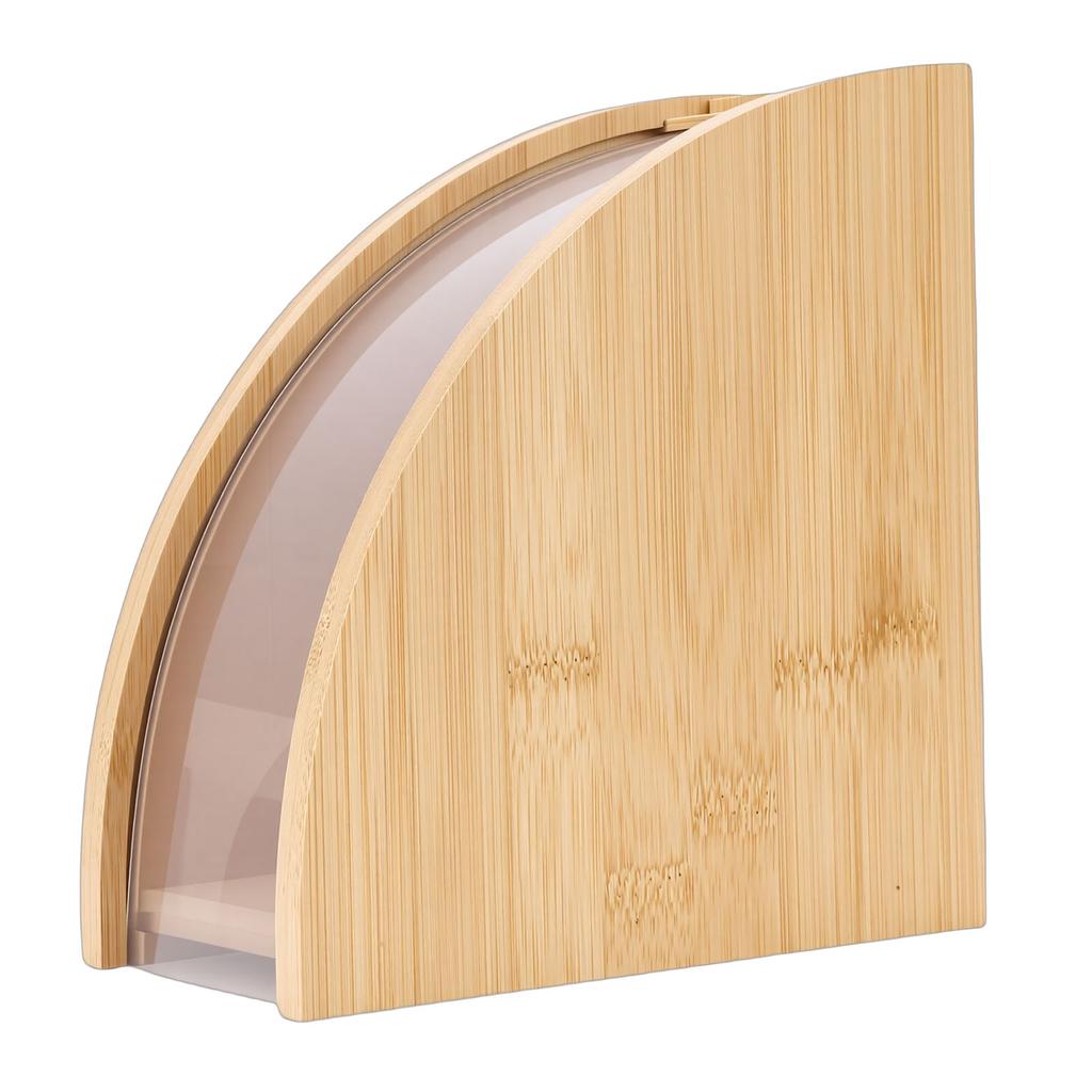 Coffee Filter Holder Fan Shaped Filter Paper Storage Stand Slide Open Design for Kitchen Counter Coffee Bar