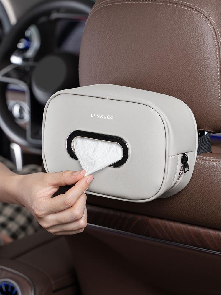 

Car Tissue Bag Microfiber Leather For Lynk&Co 01 03 04 05 06 07 08 09 BX11 CX11 EM-P Auto Backrest Paper Storage Box Accessories