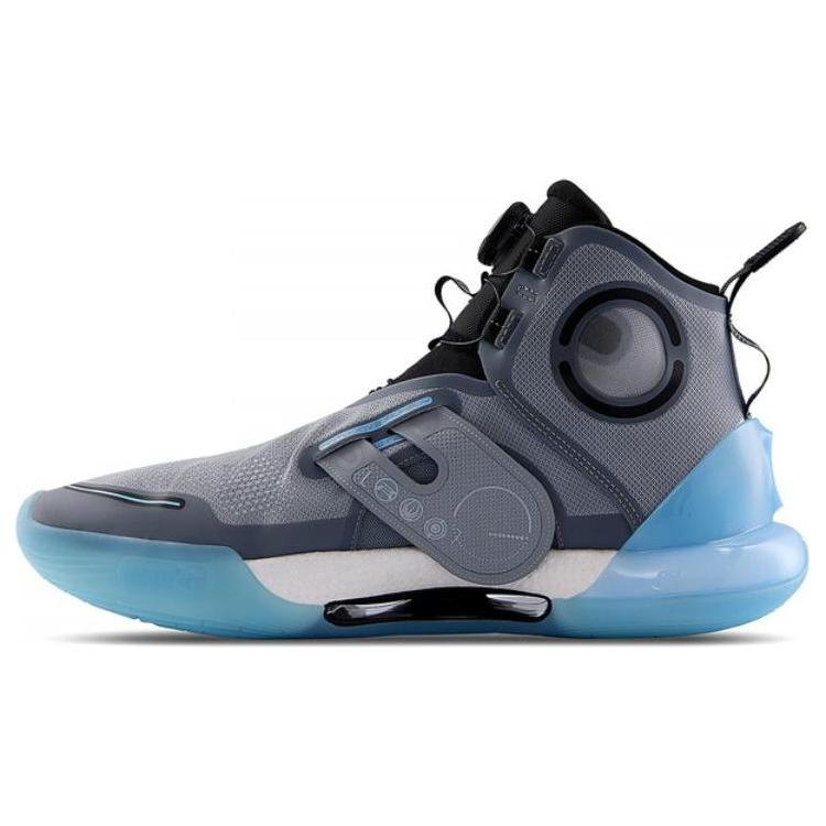 

Новые баскетбольные кроссовки LiNing YuShuai Evolution с высоким верхом, дышащие, противоскользящие и износостойкие, мужские, серые с синим, ABAR041-3 41