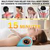 Cervical Massage Pillow Ergonomic Neck Massager with 3 Modes Wave Vibration Heat Therapy Adjustable Temperature Muscle Relaxation Pillow
