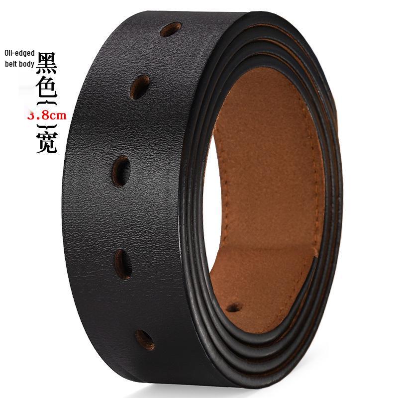 Herren Vintage Rindsleder Riemen Gürtel (Ohne Schnalle)