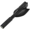 Pelle pliable - vidaXL - Multifonctionnelle - Acier au carbone - Couleur noire - Légère