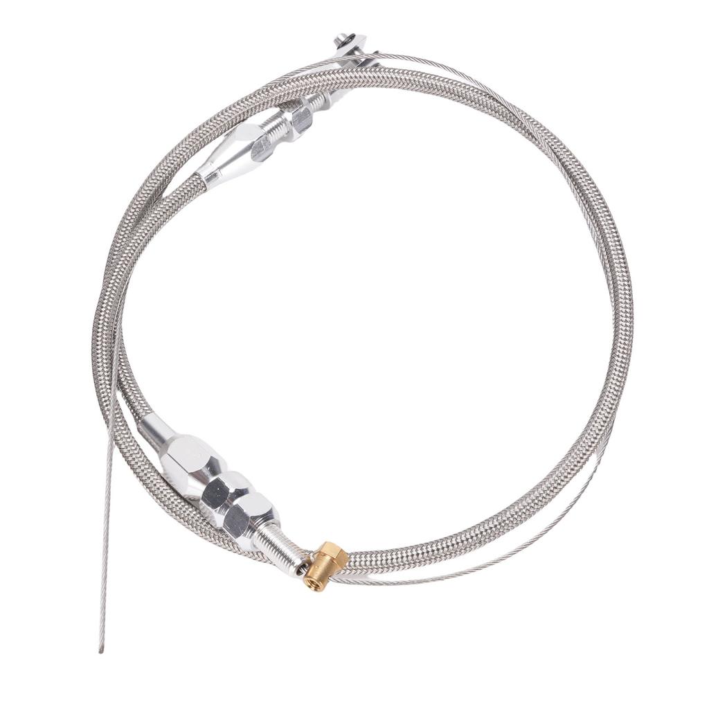 Throttle Cable Stainless Steel Adjustable High Strength Rustproof Universal Fit for Most Accelerator Pedals