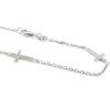 Les Trésors De Lily [I9800] - Silver Bracelet 'Cross' Silver White (rhodium-plated) - 12x8 Mm