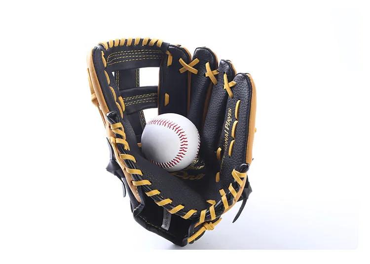 11.5/12.5inch Genuine Leather Baseball Gloves Professional Youths Adults Mitt Softball Training Catcher Gloves Sports Equipment