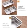 Double Compartment Snack Box Stainless Steel Lunch Box  Travel and Outdoor Campin