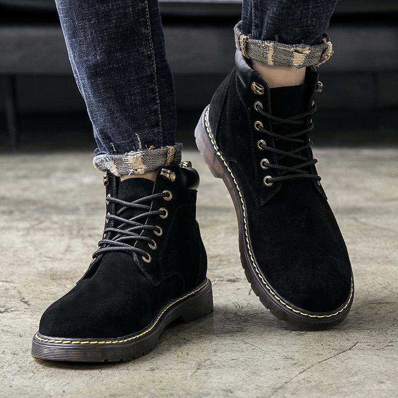 Alta tendencia nueva botas de moto moda encaje botas cortas zapatos de  hombre de moda casual comprar a buen precio — entrega gratuita, reseñas  reales con fotos — Joom