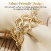 Hollow Out Scarf Buckle Crystal Hijab Clip Fashion Shawl Rings Clip  Clothing Accessories