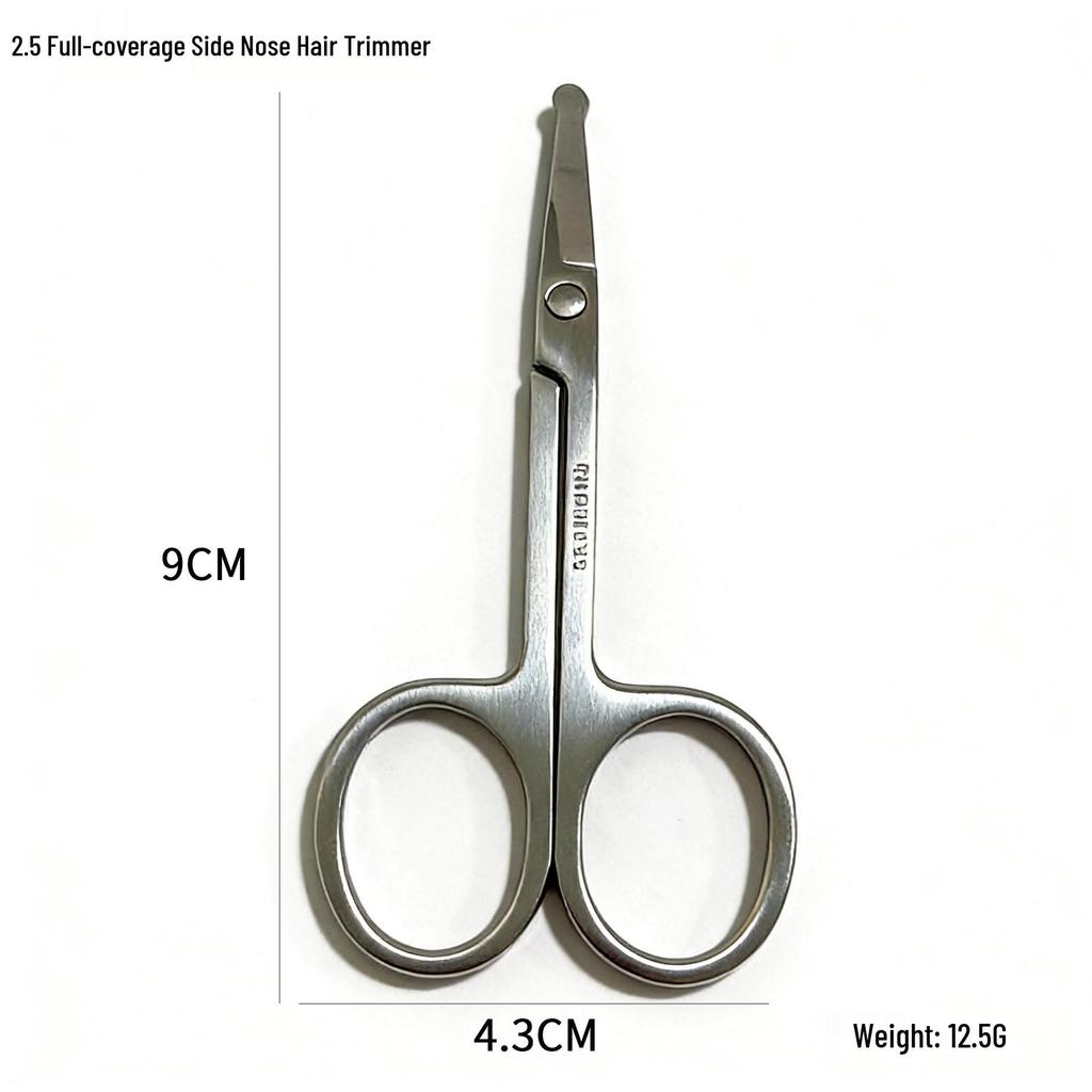 2.0 All-Purpose Stainless Steel Scissors: Edge Trimming, Eyebrow Shaping, Nose Hair, Eyelash & Beauty Use