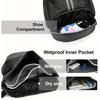 Sport-Rucksack mit Kordelzug und Schuhfach, nassfeste Tasche für Damen und Herren, große Kapazität, String-Sackpack für Schwimmen und Fitnessstudio