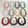 Versatile glass imitation pearl necklace, earrings, cover chain, small fragrant style, court retro temperament, high-end accessories for women