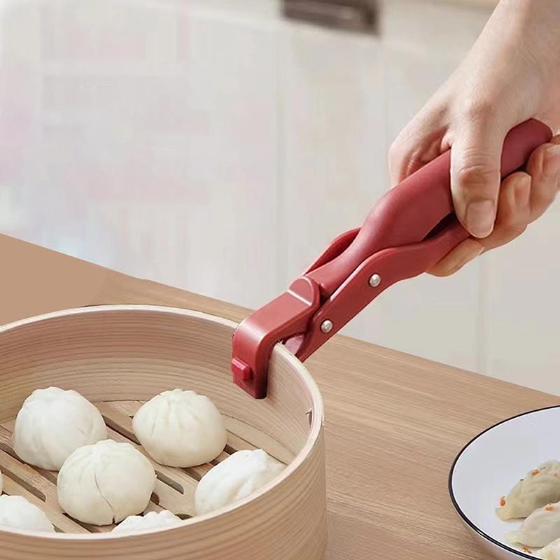 Wielofunkcyjny Klips do Uchwytu Miski Odporny na Oparzenia Do Kuchni Miski do Jedzenia Szczypce Chwytak Silikonowe Szczypce do Gotowania Odporne na Oparzenia