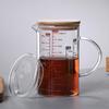 Multi-purpose Glass Measuring Cup with Bamboo Lid