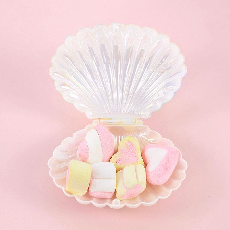 10 sztuk muszli w kształcie cukierków pudełko prezentowe dziewczyny syrenka urodziny przyjęcie dekoracje ślub baby shower przysługi boże narodzenie biżuteria pudełko do przechowywania