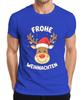 Merry Christmas Reindeer Santa Hat Cartoon Kids Funny Unisexs Tshirt