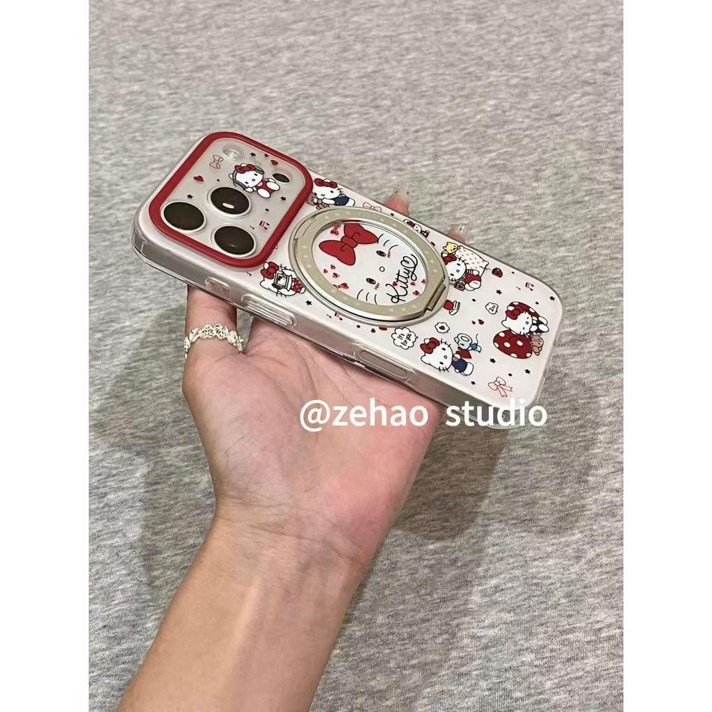 Comes with Bracket Full Screen Kitty, Suitable for Apple 17promax Mobile Phone Case Iphone16pro Protective Case 1
