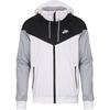 Nike Kurtka Sportowa Windrunner z Kapturem Biała Czarna Szara Wilcza 727325-101