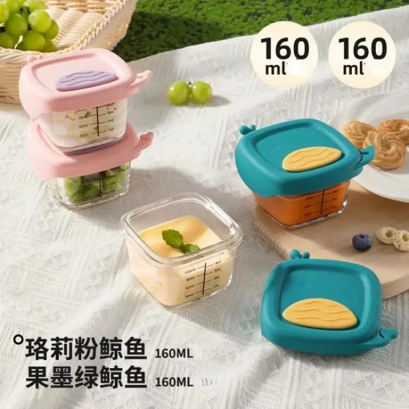 Glass Complementary Food Bowl Capable of Steaming Cooking Food Preservation Storage Portable Baby Specific Graduated Cup Mold