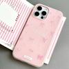 Pink Bow Cartoon Cute Hard Shell for Apple 14/15/16 Pro Max/17 Two-in-One