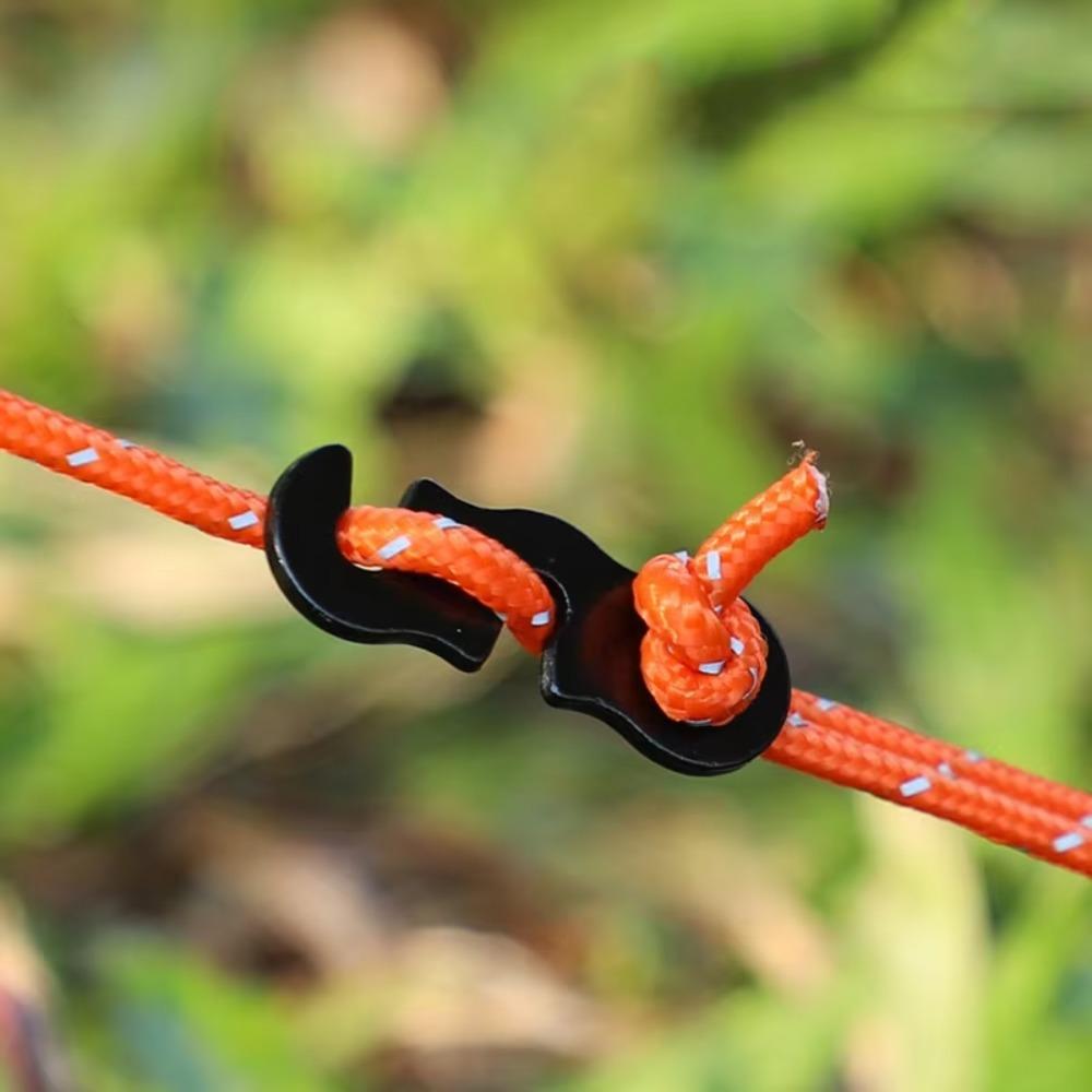 11PCS Outdoor tent three eye wind rope aluminum buckle outdoor tent fixed wind rope buckle