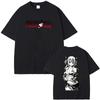 Hot‑Sale Anime Fairy Tail Lucy Heartfilia Double‑Sided Graphic Print Unisex Fashion Casual Men's Loose Streetwear Short‑Sleeve T-shirt