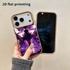 Phone Case: 2D Flat Lambskin Suitable for iPhone 18 17 16 15 14 13 Pro Protective Cases, Black Background, Christmas and Halloween Gifts