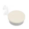 Aquarium Air Refiner High Dissolved Quiet Adjustable Fish Tank Nano Air Stone Disc with Double Suction Cups L White