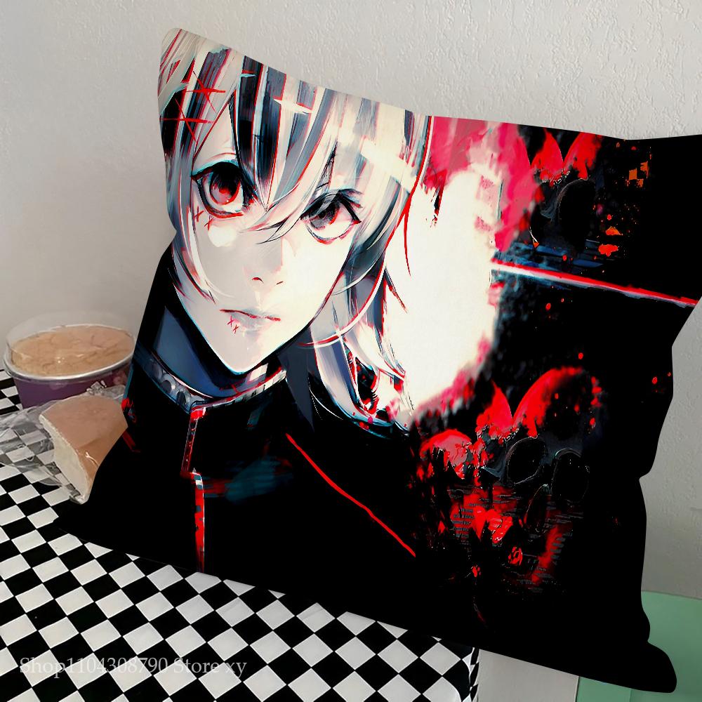 Anime JUUZOU SUZUYA Tokyo Pillow Case Square Pillow Bedroom Sofa Leisure Comfort Cushion Car Living Room Home Decoration