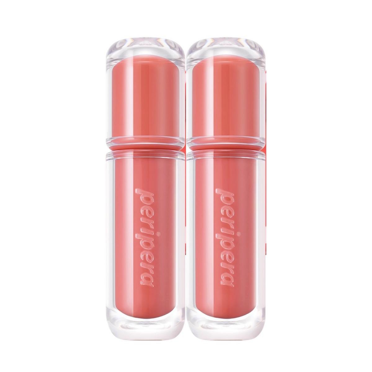 

Peripera Ink Mood Glowy Tint 26AD, #018 Nude Area, 4g (2EA) - Warm Nude Glow Lip Stain Set