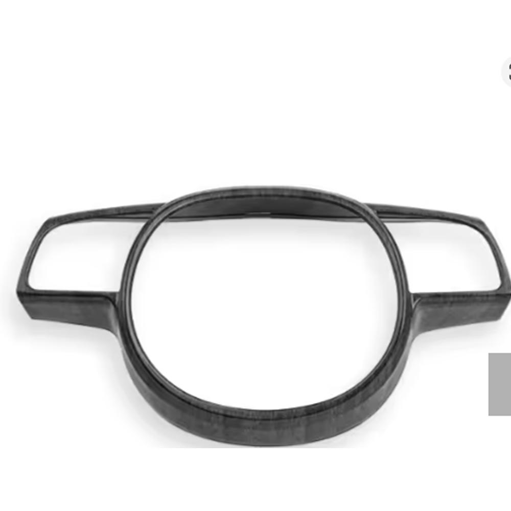 Car Interior Accessories Steering Wheel Decorative Frame ABS Material Carbon Fiber Style For Hyundai IONIQ 5 2022-2024 LHD RHD