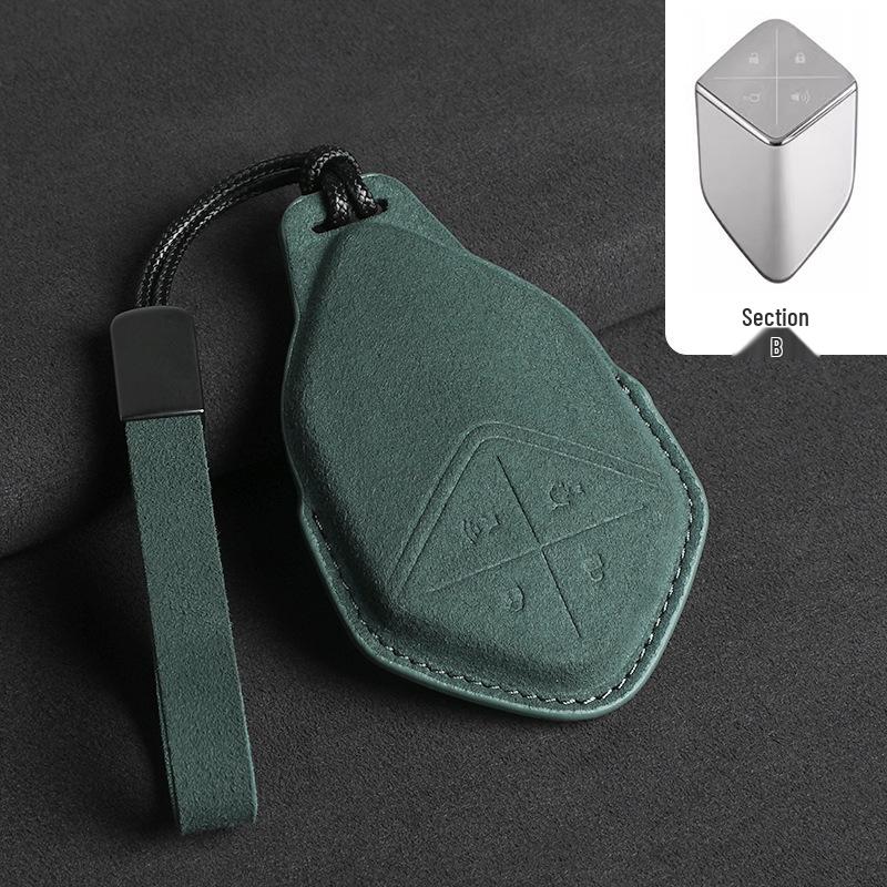 Changan SL03/S7 Key Case 2023: Suede Protective Shell with Buckle