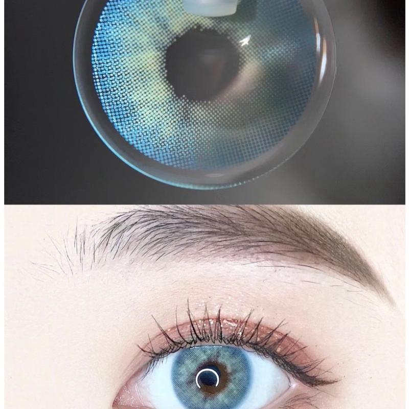 

Синие контактные линзы 2 шт./1 пара, натуральные, ежедневные, красивые, мягкие и удобные, для женщин, для макияжа, для вечеринок, модные, для красоты, для учеников 0.00 baby голубой