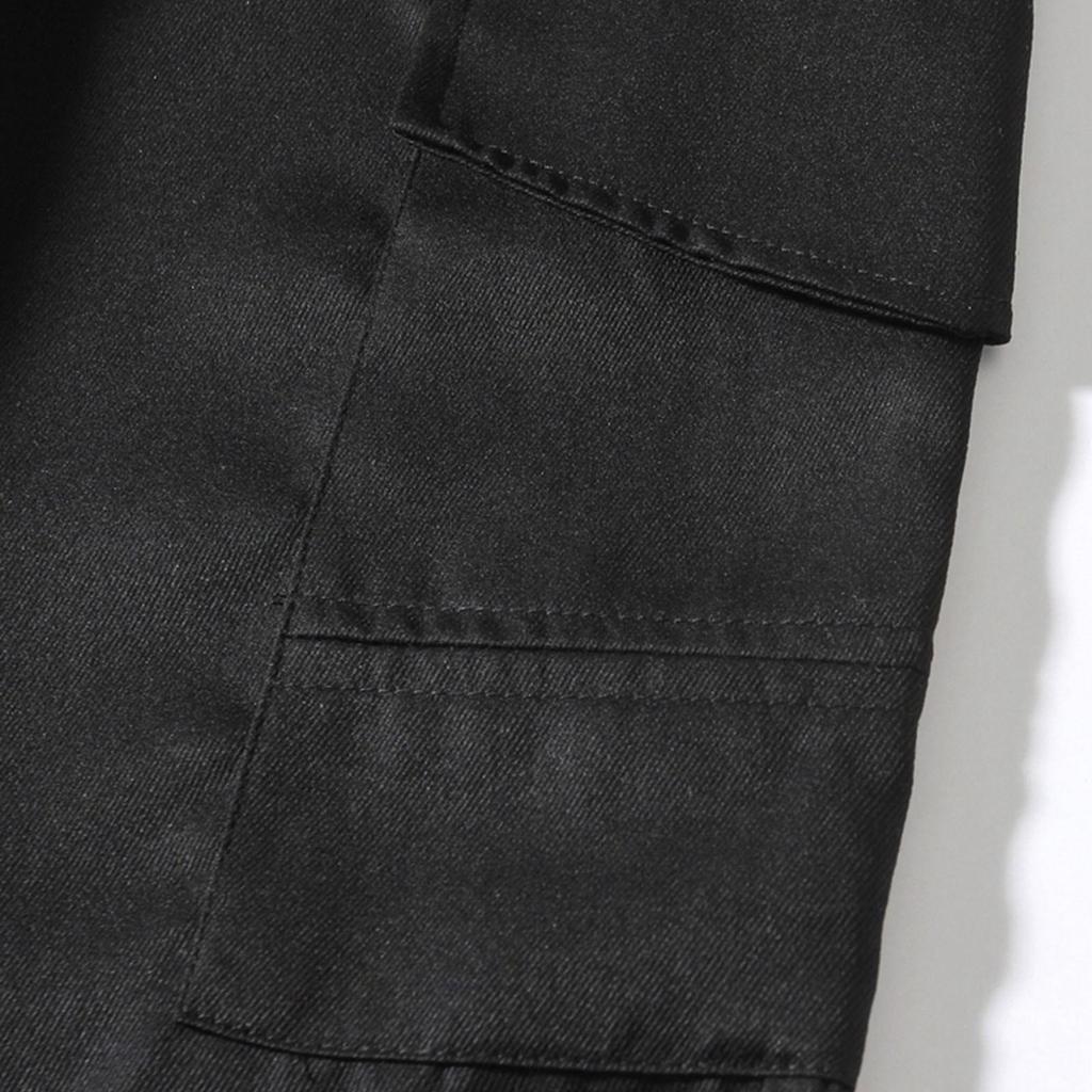 Men's Solid Color Multi-Pocket Cargo Pants Men's Casual Sports Versatile Trousers