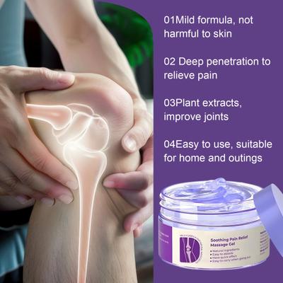 Joint Care Cream Turmeric Extract Gel Non-Smudge Design Multi-Part Soothing Natural Plant Essence for Knees Neck Shoulders