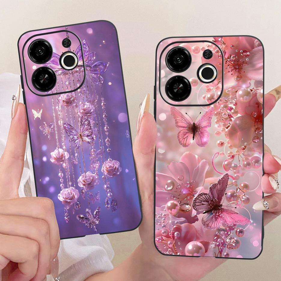 For Tecno Pop 9 5G Case KL4 New Luxury Painted Cover For Tecno Spark 30C 5G KL8H Soft Silicone Case For Tecno Spark 30 5G Fundas