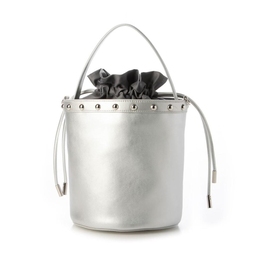 Handbag Chain Bucket Bag for Silver [Lava Gagery] [Instagrammer Chiyo's Women, (95)