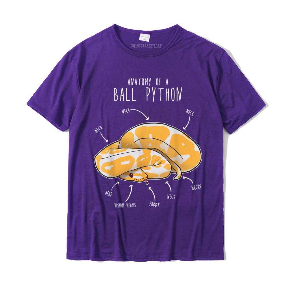 Anatomy Of An Albino Ball Python Funny Reptile Snake Lover TShirt Fashionable Male T Shirt Casual T Shirts Cotton Normal
