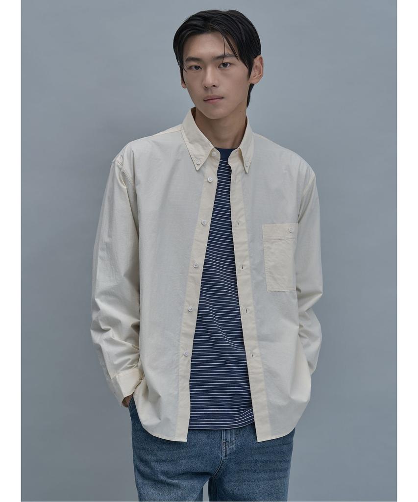 SHIFT.G Relax Fit Solid Shirts Ivory