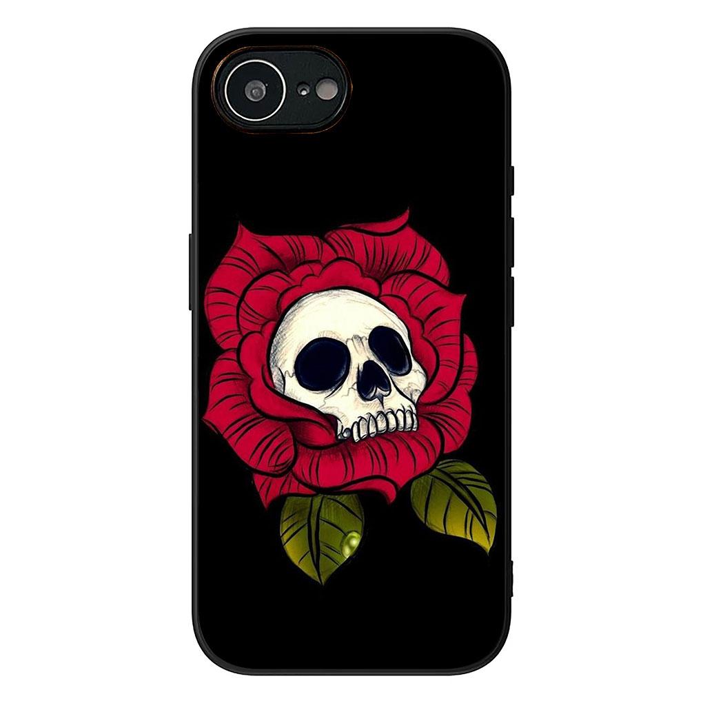 Cover for Samsung Galaxy Note 20 9 8 S8 S10 S9 Plus A54 A33 A21S A31 M21 S10E A17 Coque Phone Case Floral Art Skull Flower Rose